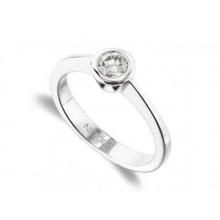 Sharon White Gold (18kt) Engagement Ring with Diamond