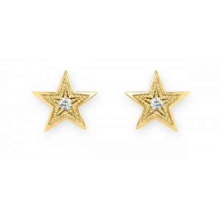 Star earrings 0.04ct MINI DETAILS