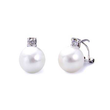 Diamond earrings Pearls PEARLS LADY