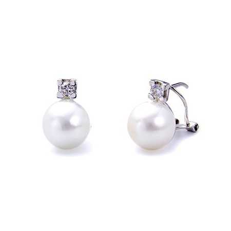 Diamond earrings Pearls PEARLS LADY