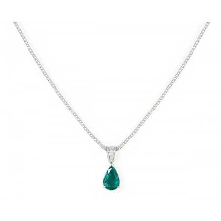 Emerald Drop Necklace NICOLS