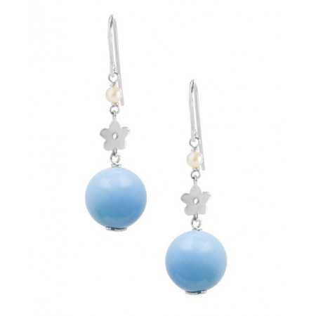 Pearl earrings Turquoise PEARLS LADY