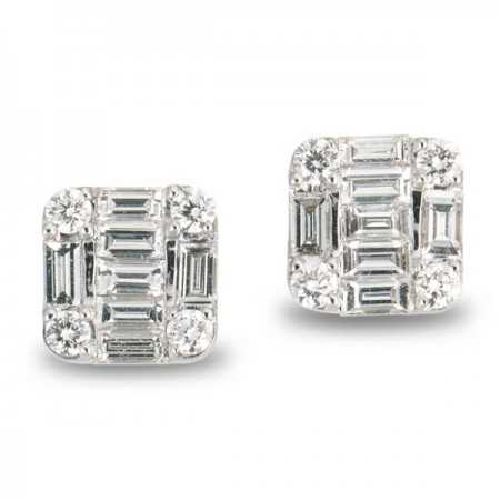 Dormilonas diamond earrings SQUARE