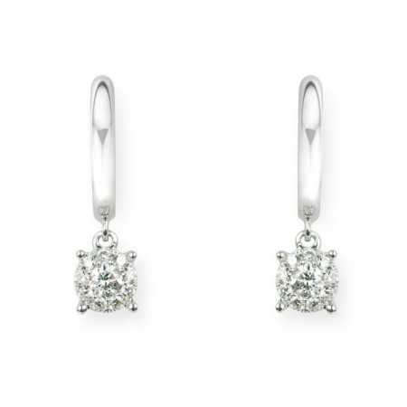 Diamond earrings CREOLE BAND