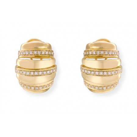 Gold Diamond Earrings EARTH GAJOS