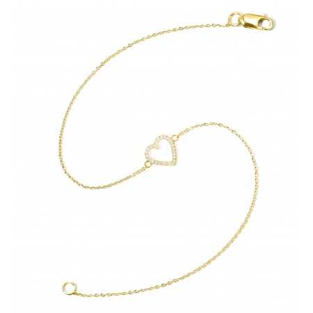 Gold Bracelet LOVE HEART