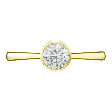 Lady Yellow Gold (18kt) Engagement Ring with Diamond