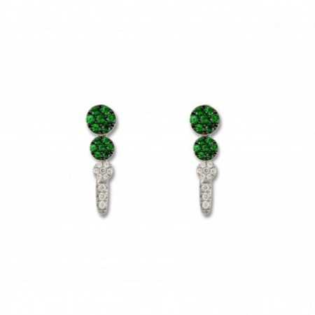 GREEN VELVET earrings Circulos
