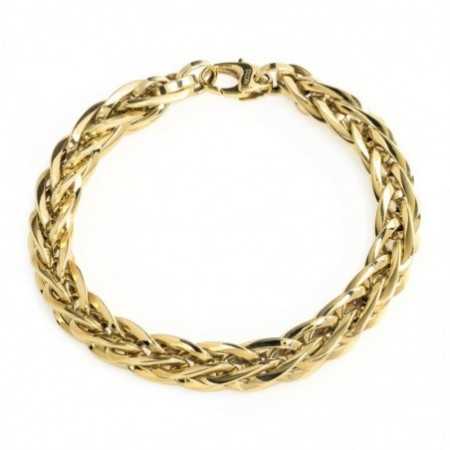 18kt Gold Bracelet ESLABON BRAID