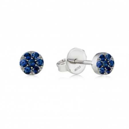 BLUE MOON circle earrings