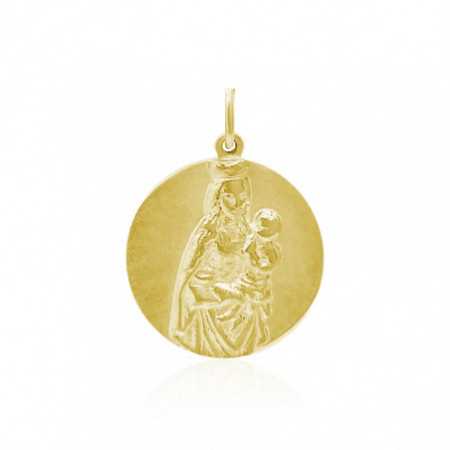 18kt Gold Medal Virgin Montealto