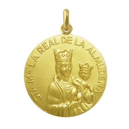 Medalla Virgen de la Almudena 18Kt.