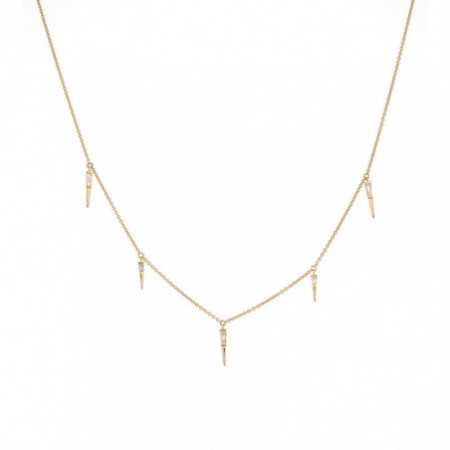 Gold necklace CELEBRITY skewers 108