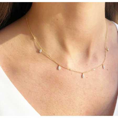 Gold necklace drops CELEBRITY 108