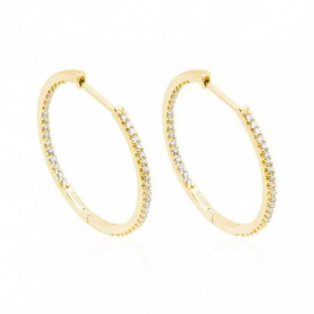 Gold hoop earrings HOOP
