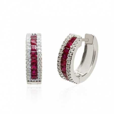 Ruby Earrings DIAMOND COLOR