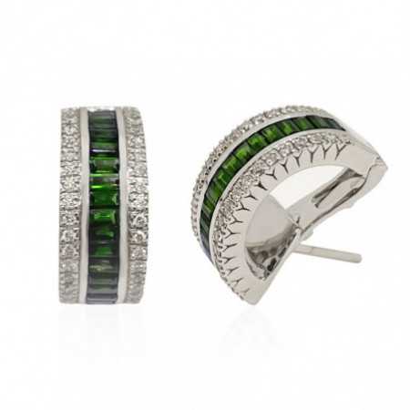 Emerald Earrings DIAMOND COLOR
