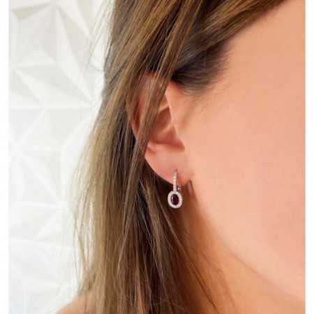 Diamond earrings Rubies ANNIVERSARY