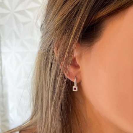 Color Diamond Earrings