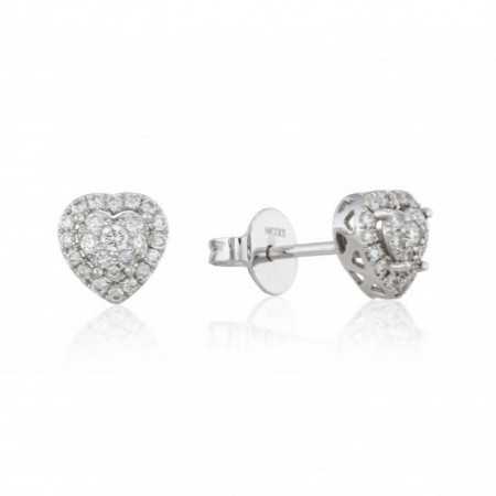 Diamond earrings LOVE HEART