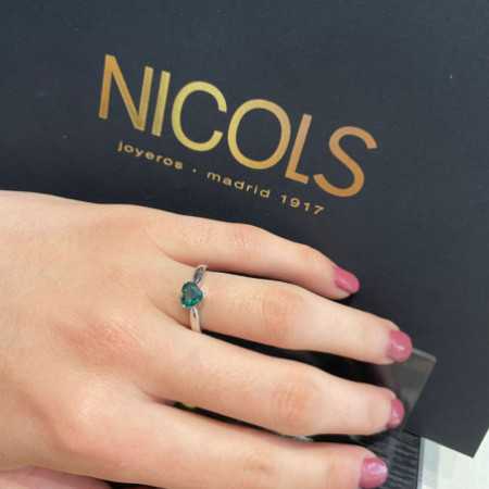 COLOR HEART Green Tourmaline Ring 0.90ct