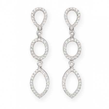 BRIDAL diamond earrings