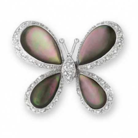 Gold and diamond brooch BUTTERFLY