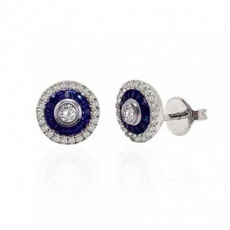 PARTRIDGE EYE Sapphire earrings