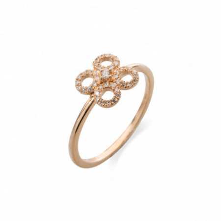 Round Flower Diamond Ring LITTLE DETAILS.