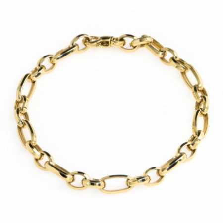18kt Gold Link Bracelet DAILY OVAL