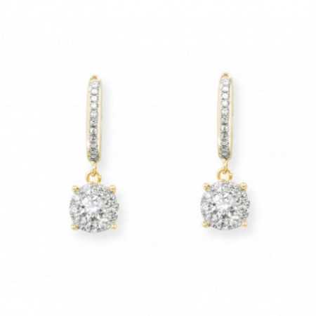 Diamond earrings CREOLE