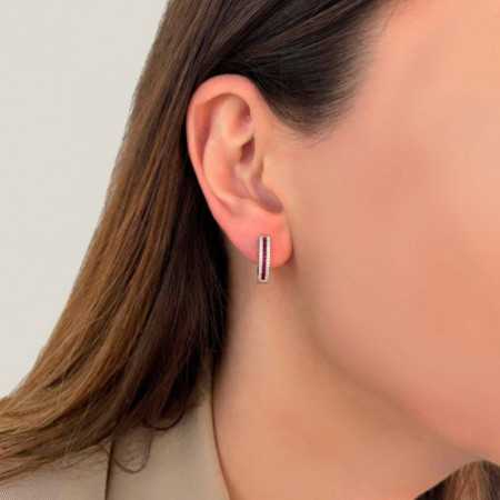 Ruby Hoop Earrings ELEGANT