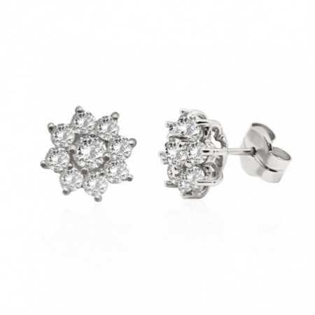 FLOR ESTRELLA Earrings Diamonds 1.90ct
