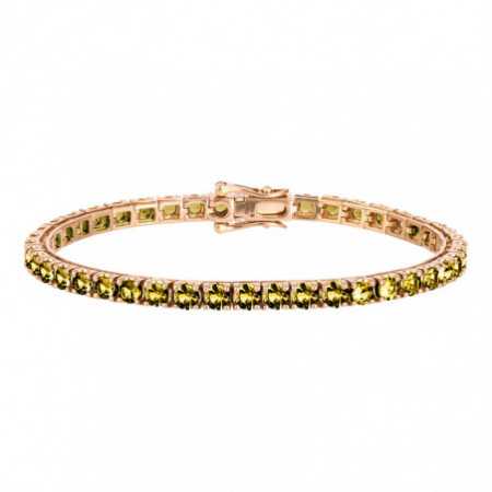 Yellow Sapphires Bracelet 9.50ct Rose Gold RAINBOW
