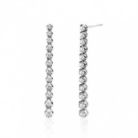 Long diamond earrings 1.30ct RIVIERE NICOLS