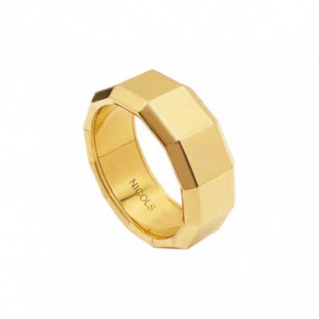 Men's Ring Yellow Gold 9mm ZEUS