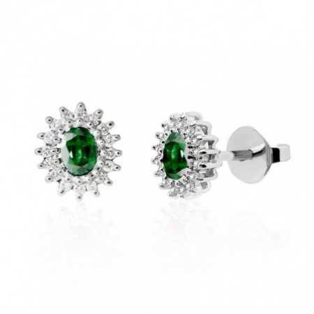 Emerald Earrings OVAL DETAIL