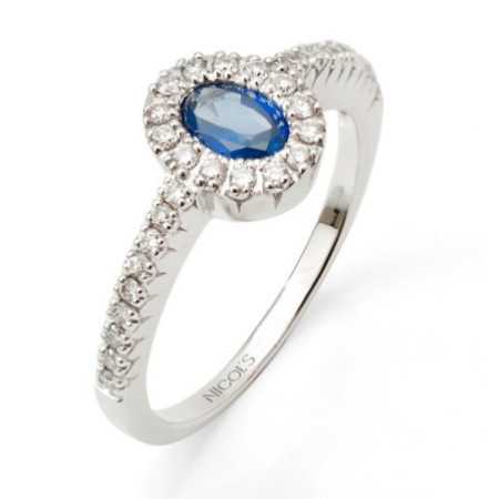 Sapphire Ring DIAMOND ORLA OVAL COLOR