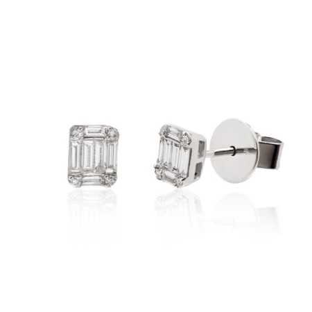 Dormilonas diamond earrings SQUARE