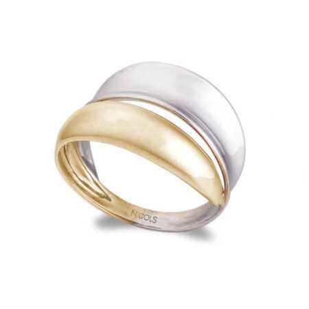 Gold ring BASIC GOLD BANDS CONCAVA CONVEXA