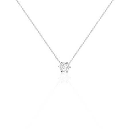 ALEXIA 0.55-1.00ct Diamond Solitaire Necklace White Gold