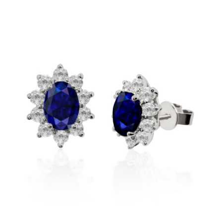 Sapphire earrings Orla DALIA 2.60 + 1.00