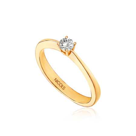 Isabella Engagement Ring Rose Gold (18kt) with Diamond 0.10-0.50ct