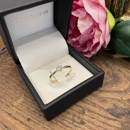Alexia Engagement Ring Yellow Gold (18kt) with Diamond 0.10-0.50ct