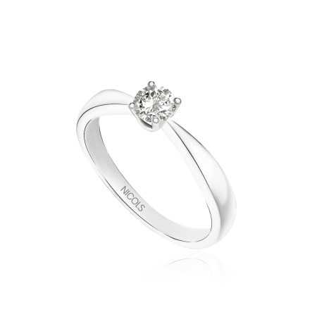 Jackie White Gold (18kt) Diamond Engagement Ring 0.10-0.50ct