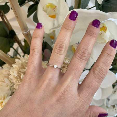 Isabella Platinum Engagement Ring with Diamond 0.10-0.50ct