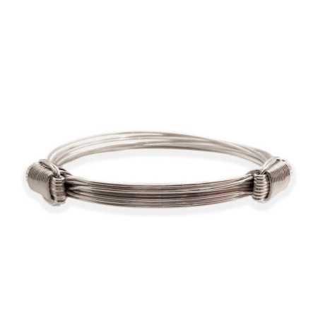 Silver Knot Bracelet SLIDING 8 Threads