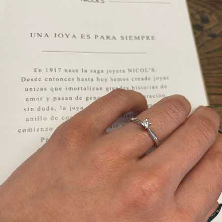 Elle Platinum Engagement Ring with Diamond 0.10-0.50ct