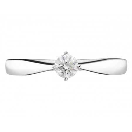 Jackie Twisted Platinum Engagement Ring with Diamond 0.10-0.50ct
