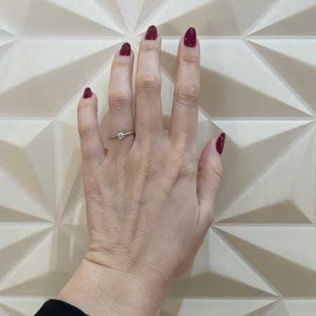 Megan Engagement Ring Platinum with Diamond 0.10-0.50ct